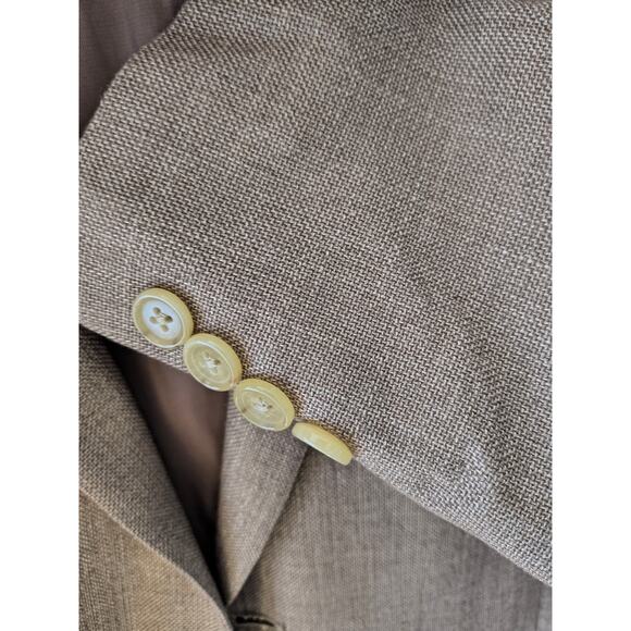 Lauren by  Ralph Lauren Blazer Rayon Linen Blend 43R 2 button - Picture 4 of 10